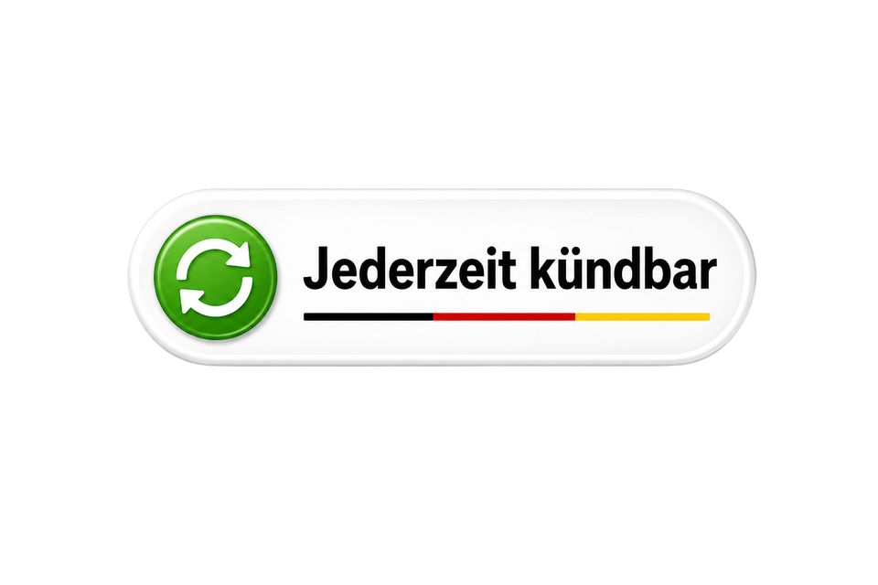 Jederzeit kündbar